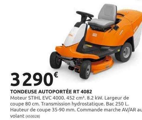 Tondeuse Autoportée Rt 4082