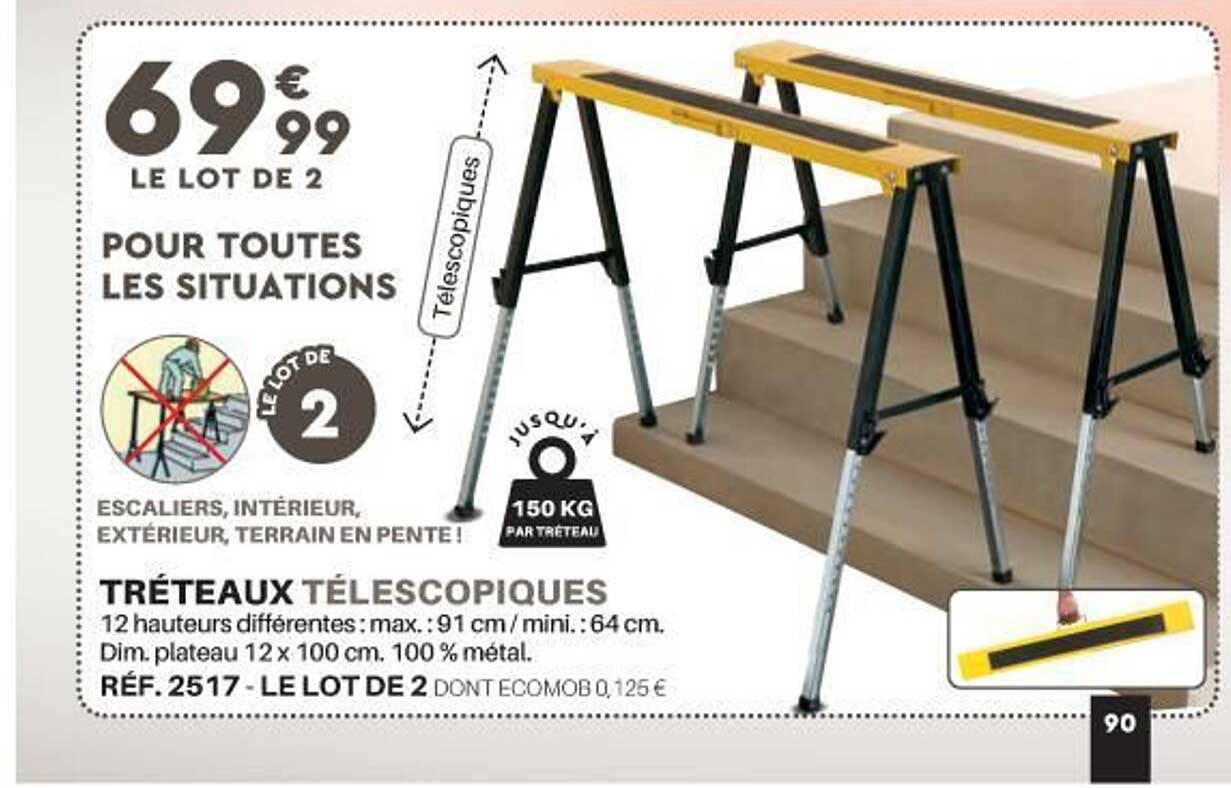 tréteau télescopiques