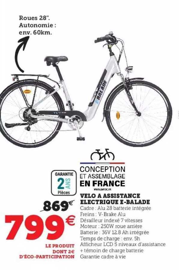 vélo à assistance électrique e-balade