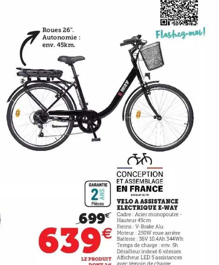 vélo à assistance électrique e-way