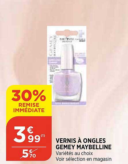 vernis à ongles gemey maybelline