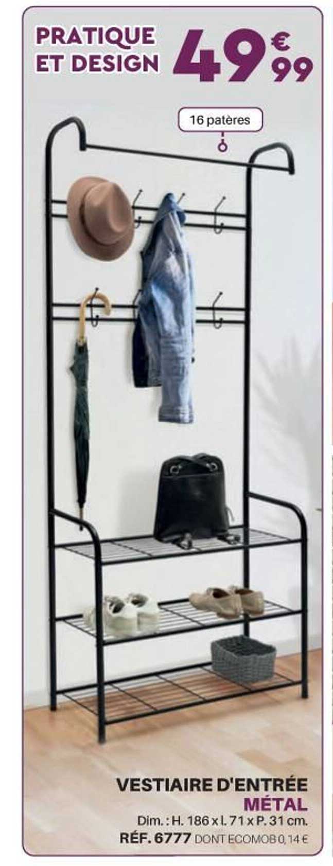 vestiarie d'entrée métal