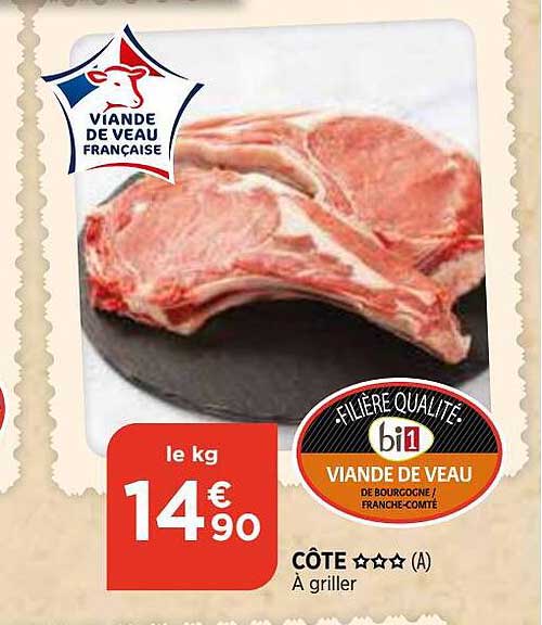 Viande De Veau : Côte ***