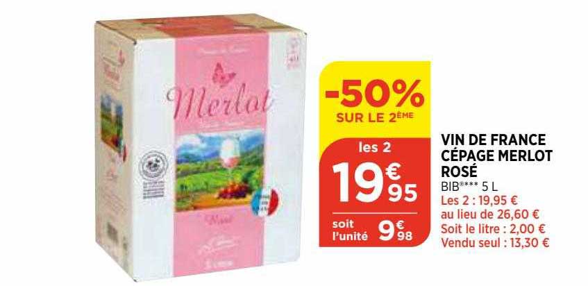 vin de france cépage merlot rosé