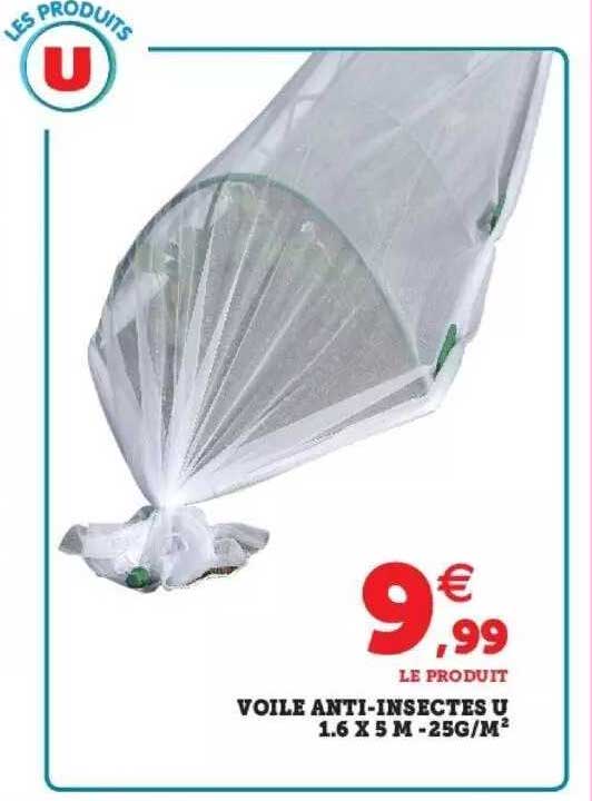 voile anti-insectes u 1.6 x 5 m - 25g-m²