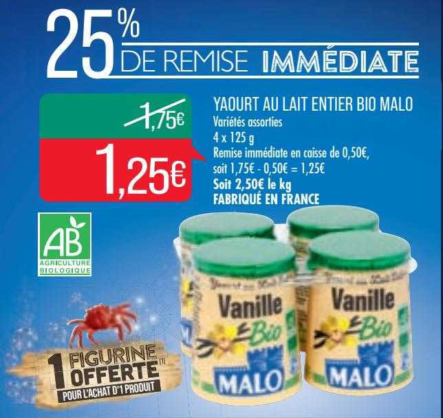 Yaourt Au Lait Entier Bio Malo