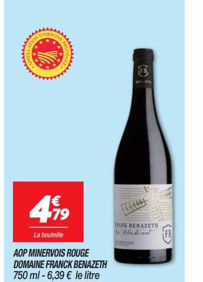 aop minervois rouge domaine franck benazeth