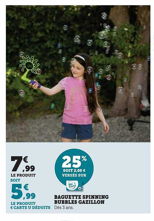 baguette spinning bubbles gazillon