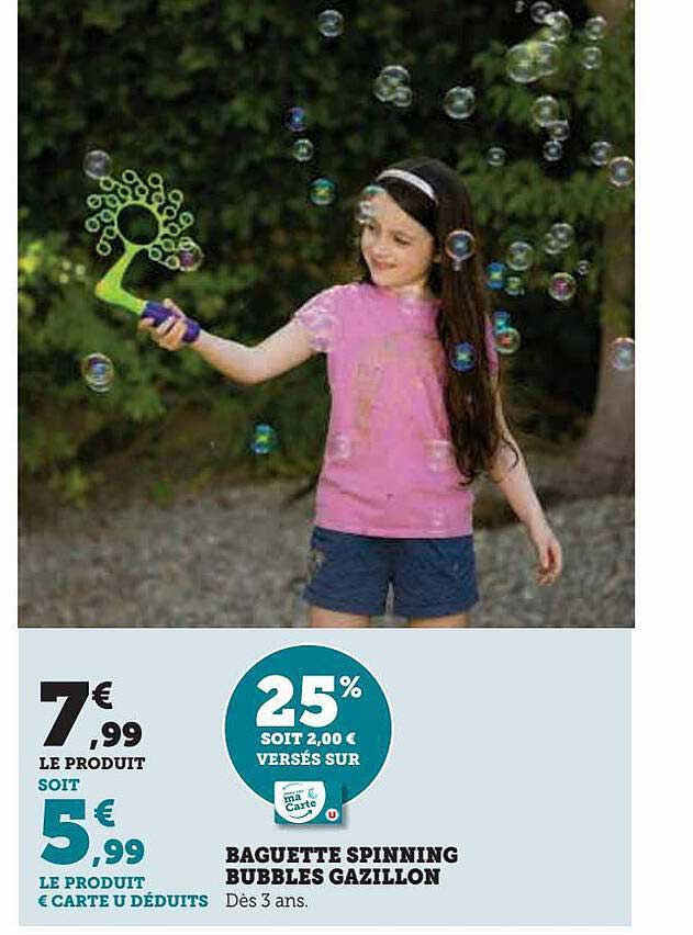 baguette spinning bubbles gazillon