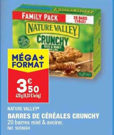 barres de céréales crunchy nature valley