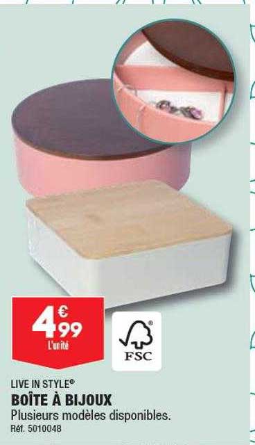 boîte à bijoux live in style