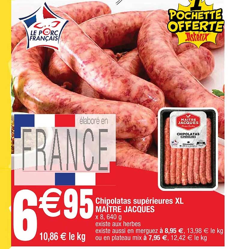 Chipolatas Supérieures Xl Maître Jacques