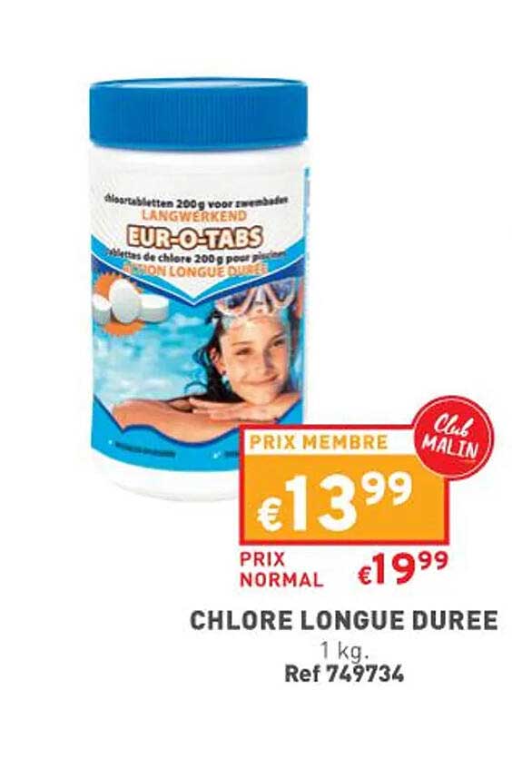 chlore longue durée