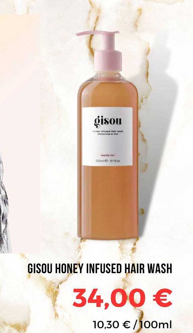 gisou honey infused hair wash
