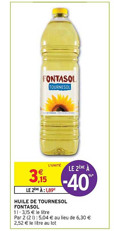 Huile De Tournesol Fontasol