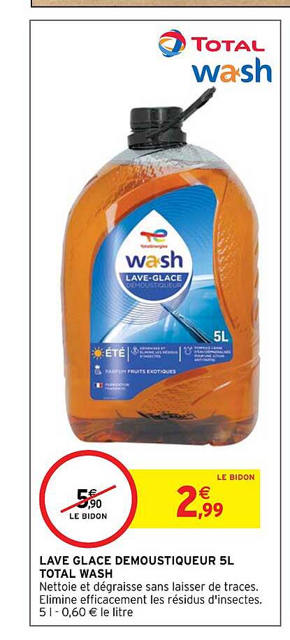 lave glace démoustiqueur 5l total wash