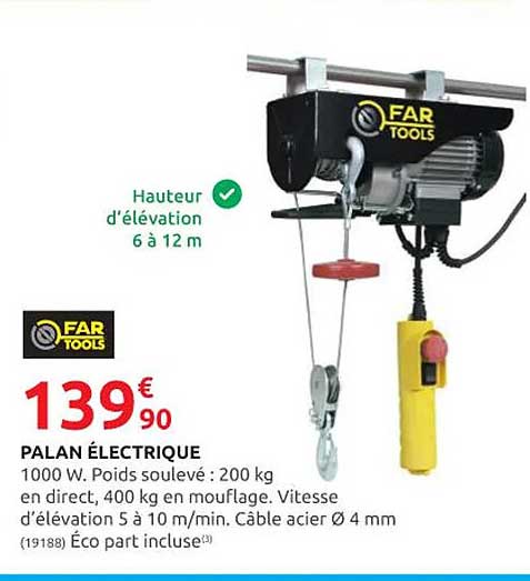Palan électrique Far Tools