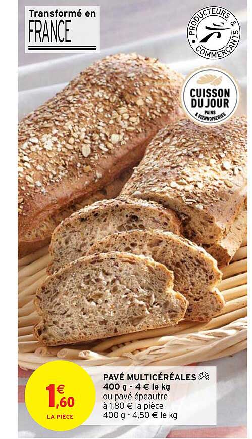 Pavé Multicéréales 400 G
