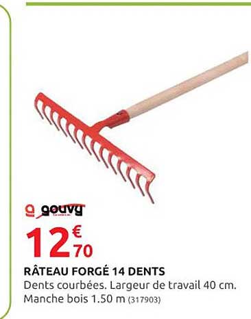 râteau forgé 14 dents