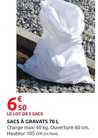 sacs à gravats 70l