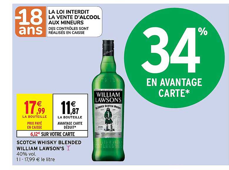 scotch whisky blended william lawson's