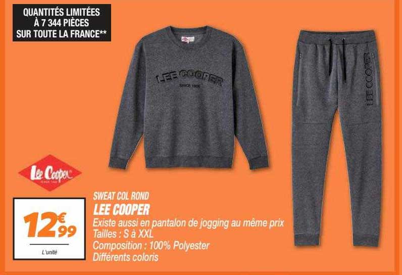 sweat col rond lee cooper