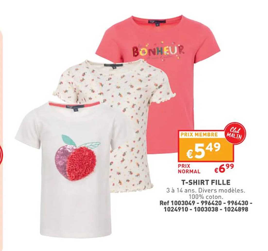 t-shirt fille
