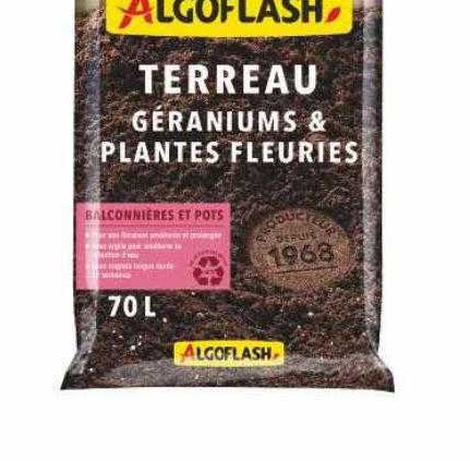 terreau géraniums & plantes fleuries