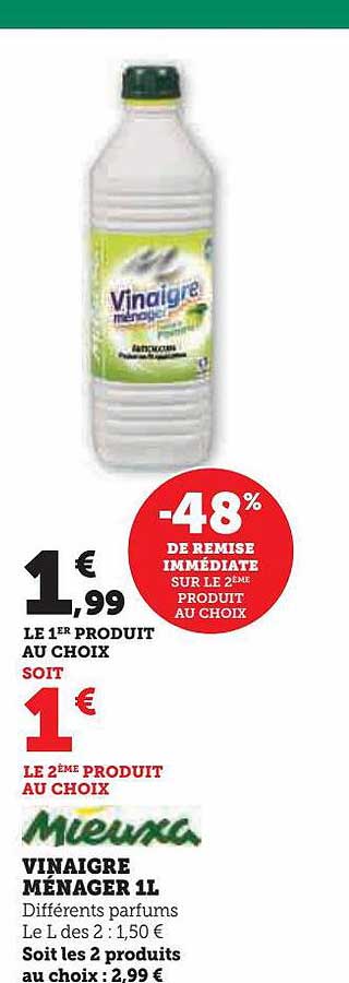 Vinaigre Ménager 1l Mieuxa