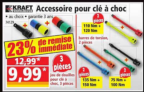 accessoire pour clé à choc kraft werkzeuge