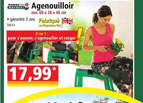 agenouilloir powertec garden