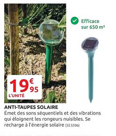 anti-taupes solaire