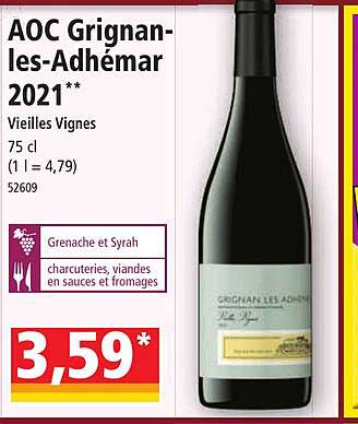 aoc grignan-les-adhémar 2021 vieilles vignes
