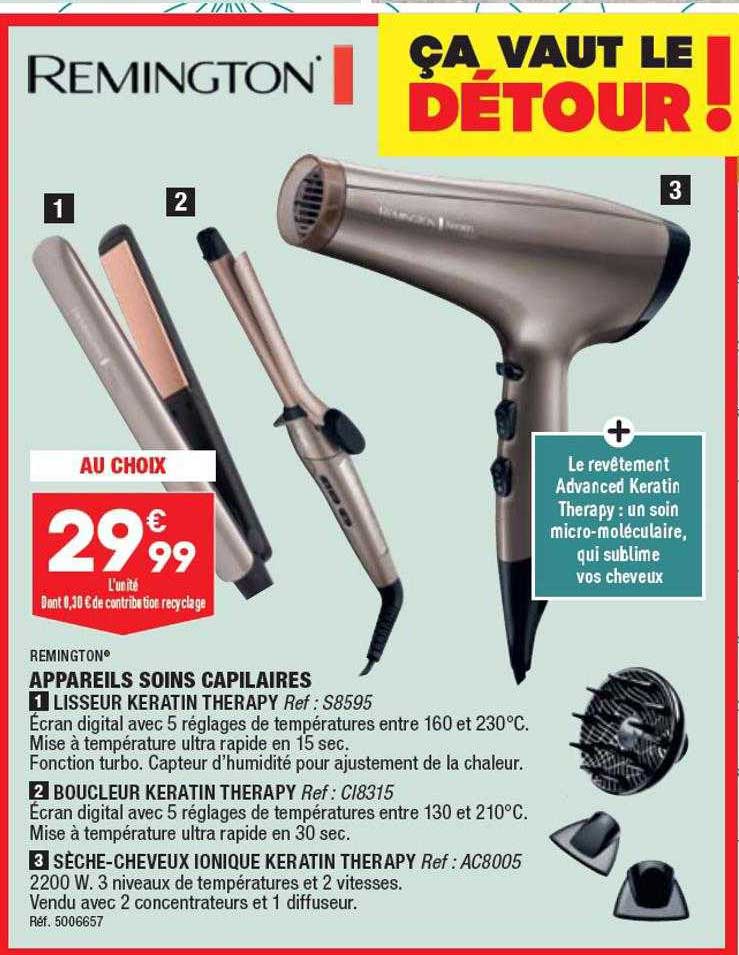 appareils soins capillaires remington