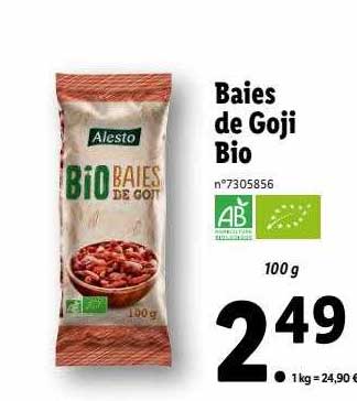 baies de goji bio alesto
