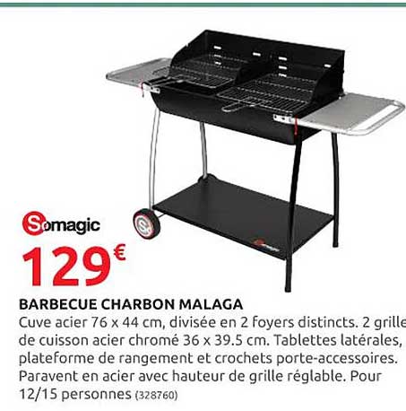 barbecue charbon malaga