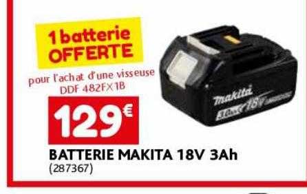 batterie makita 18v 3Ah