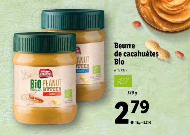 Beurre De Cacahuètes Bio