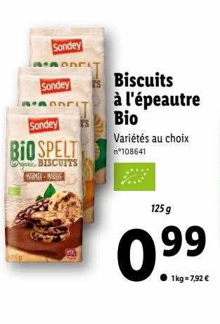biscuits à l'épeautre bio