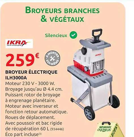 broyeur électrique ilh3000a ikra