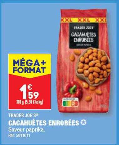 cacahuètes enrobées trader joe's