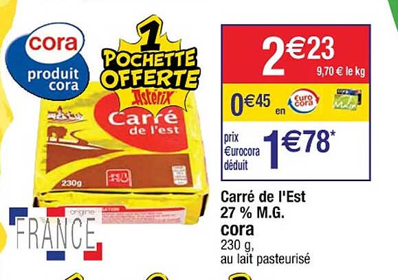 carré de l'est 27% m.g. cora