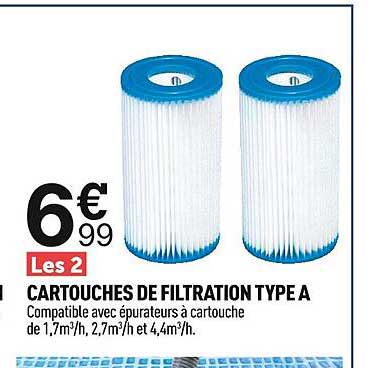 cartouches de filtration type a