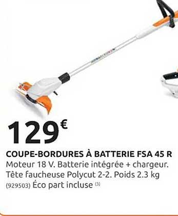coupe-bordures à batterie fsa 45 r stihl