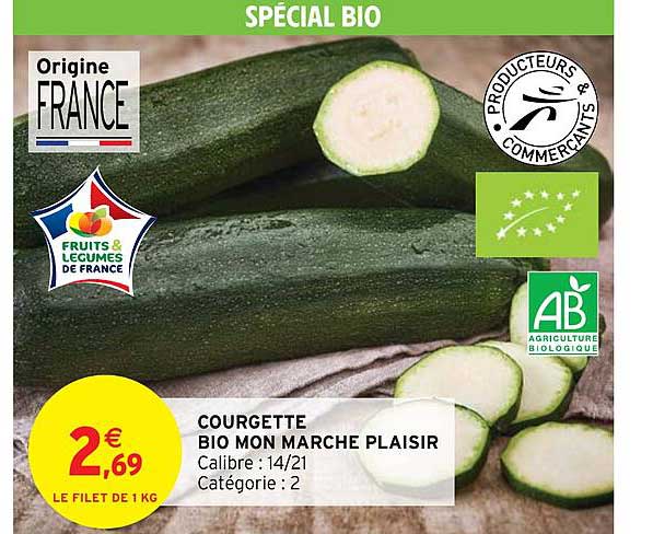 courgette bio mon marché plaisir