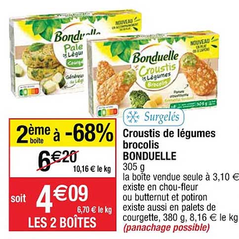 Croustis De Légumes Brocolis Bonduelle