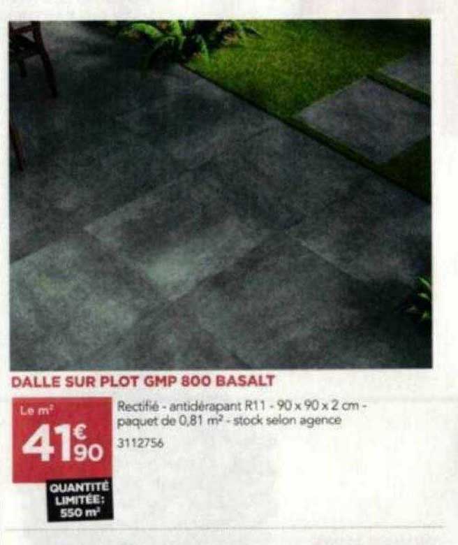 Dalle Sur Plot Gmp 800 Basalt