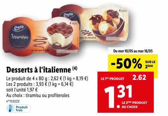 desserts à l'italienne