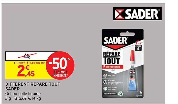 différent répare tout sader