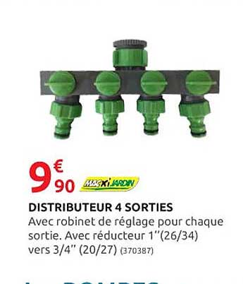 Distributeur 4 Sorties Macxi Jardin